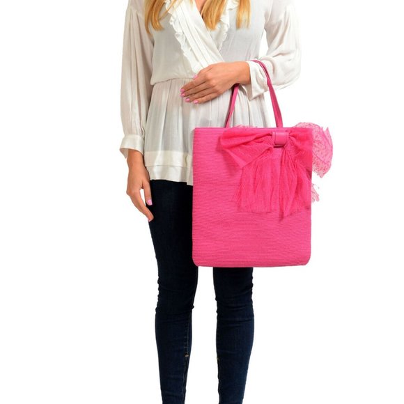 Red Valentino Pink Tote Handbag Shoulder Bag